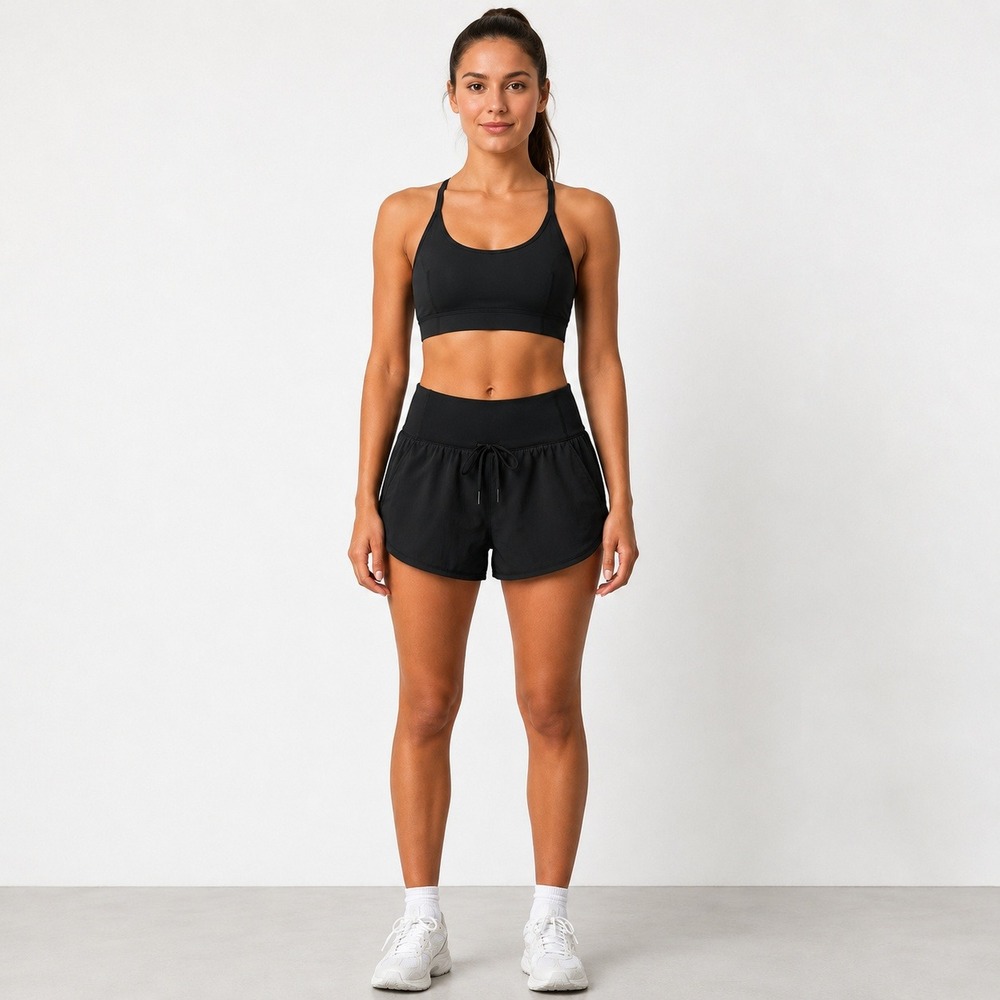 Lululemon Dance Studio High-Rise Shorts 3.5 Black Women's Size 4 LW7CCGS